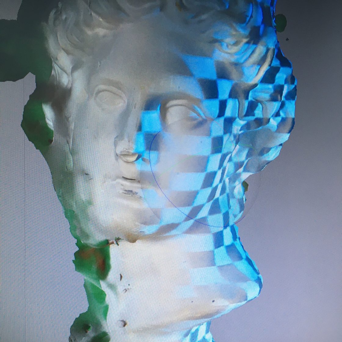 3D scan van klassiek hoofd