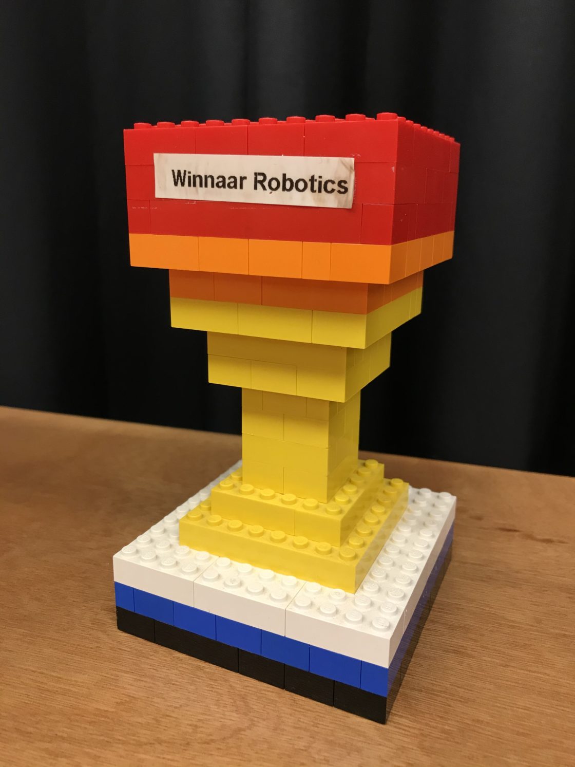 Robotics trofee van Lego blokjes