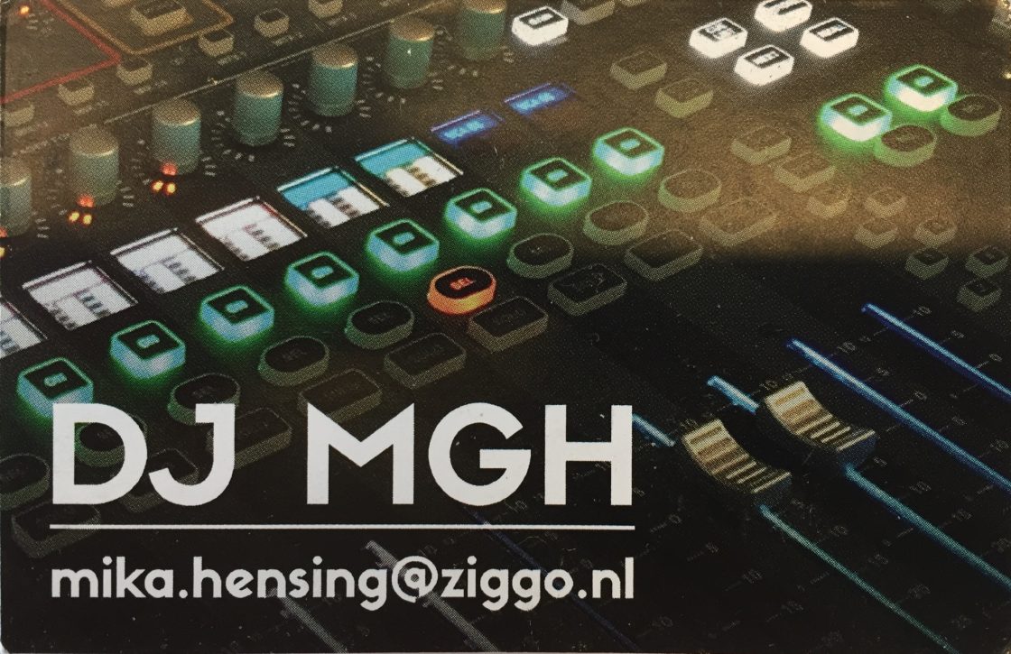 Visitekaartje Dj Mgh